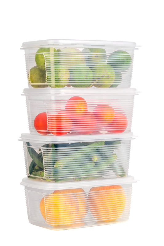 CEVENZA Multipurpose Refrigerator Storage Container(Pack Of 6)