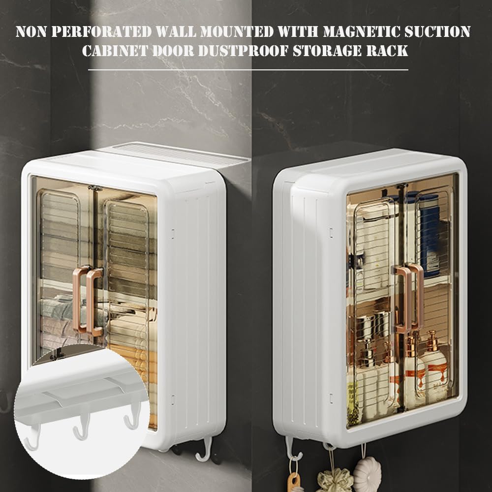 CEVENZA Wall Mounted Magnetic Bathroom Storage Cabinet