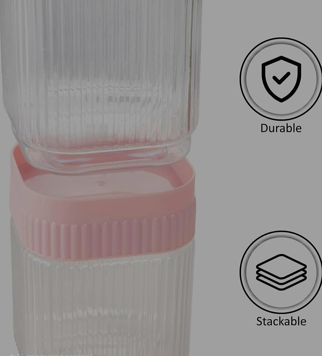 CEVENZA Airtight Kitchen Storage Container Set 1500ML (PACK OF 2)