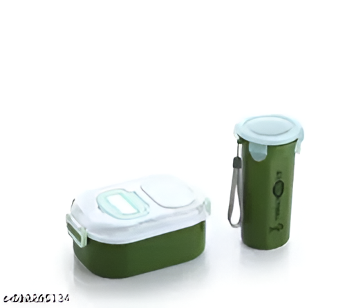 CEVENZA 2-in-1 Lunch Box Set with Leak-Proof Bottle