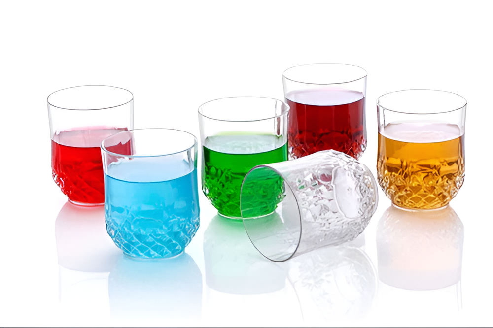 CEVENZA Crystal Diamond Glass Set (Set of 6)