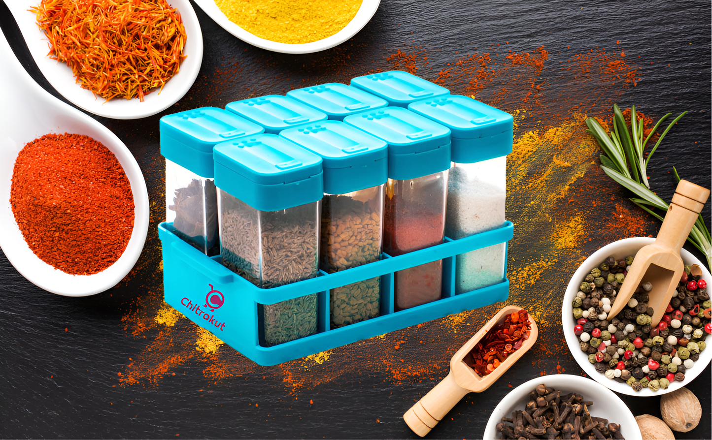 CEVENZA Prime 8-Piece kitchen spice box (100 ml each ).