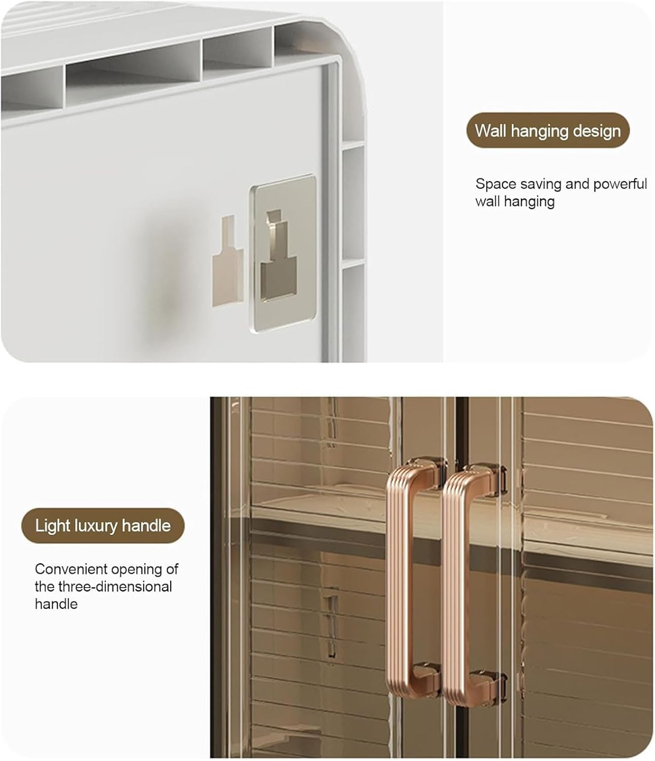 CEVENZA Wall Mounted Magnetic Bathroom Storage Cabinet