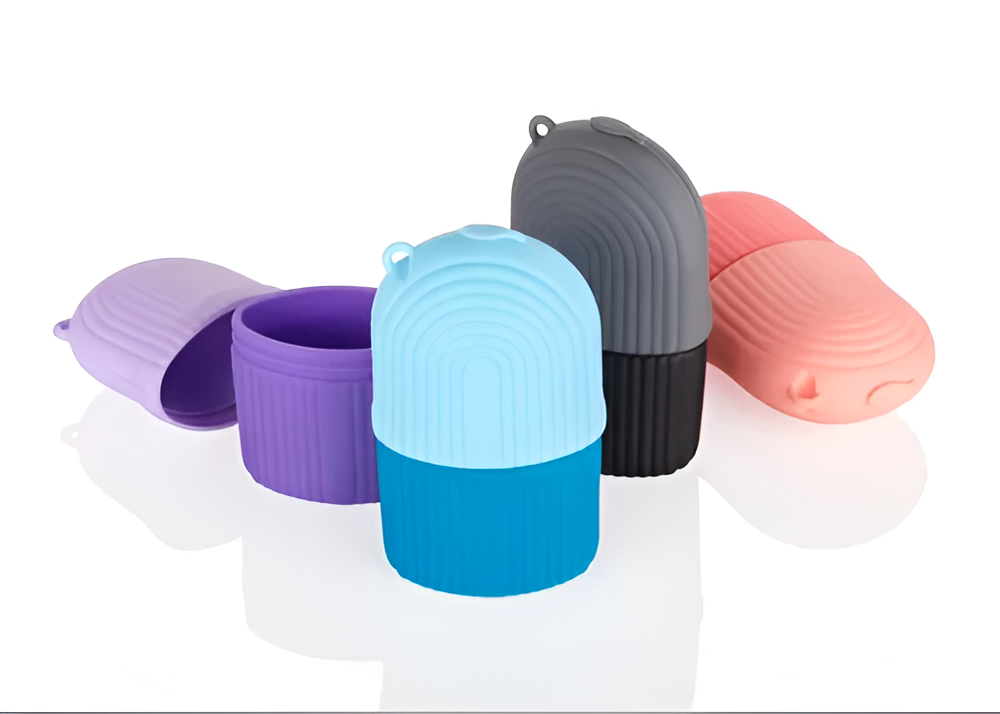CEVENZA Silicone Ice Face Roller pack of 2 (multicolour)